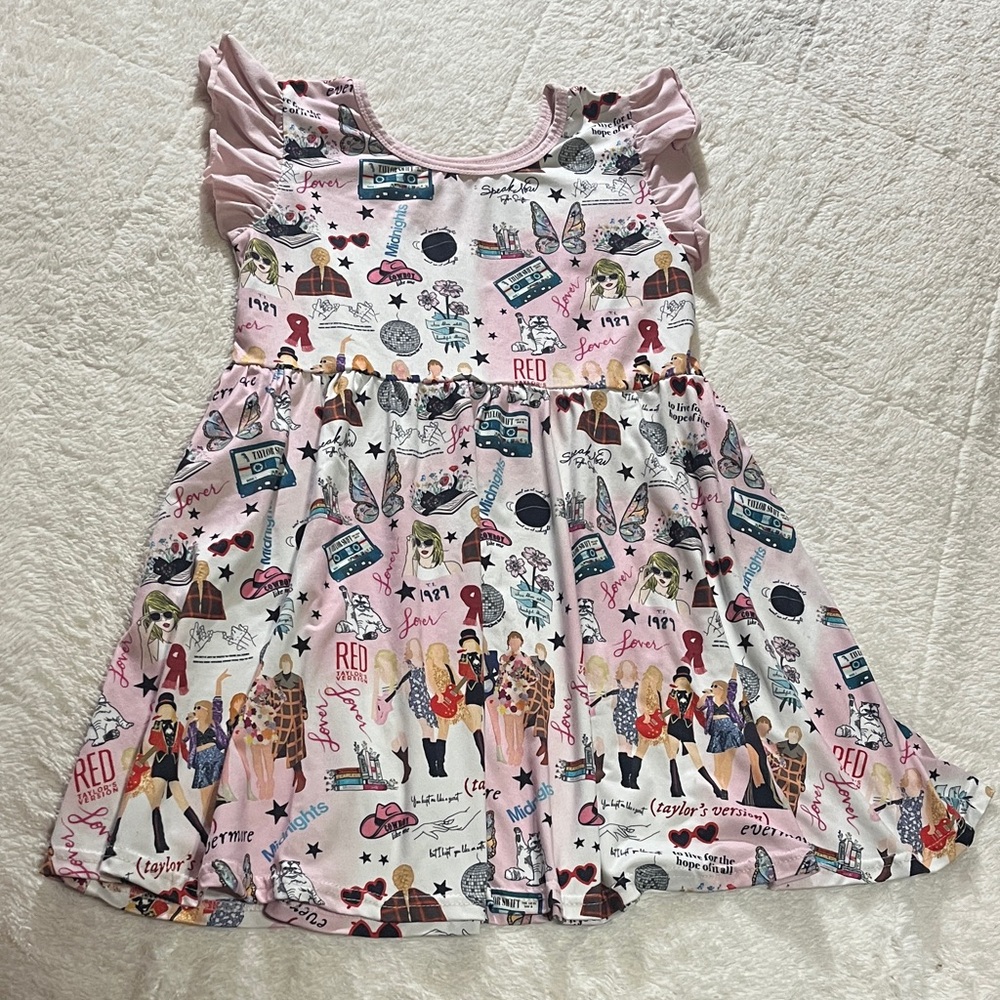 Taylor Swift Eras- Boutique Kids Dress 10/12